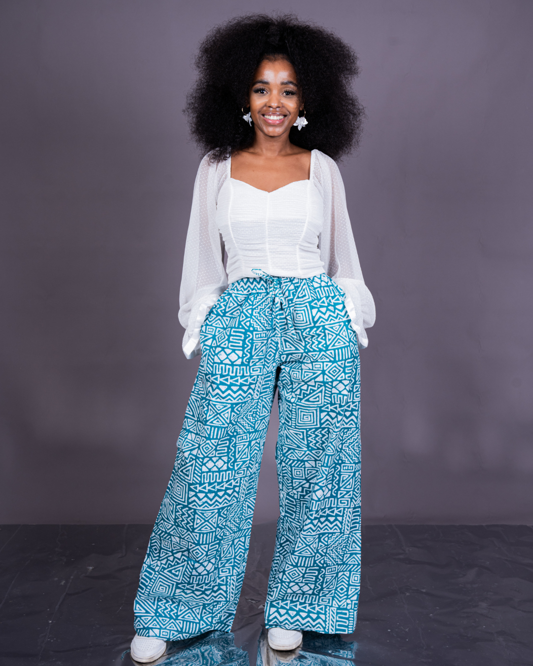 Jameela Wide-Leg Palazzo Pants